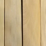 Strips of 0.6 mm Grade 1 sliced Anegre veneer showing uniform light wood grain texture.