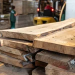 52 mm European walnut unedged boards available wholesale and retail