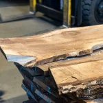 Thickness of unedged European walnut boards is 32 and 52 mm