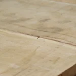 Close-up texture of 52 mm Grade 1 edged oak lumber board