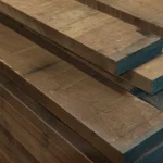 Thick 54 mm kiln-dried edged board made of American walnut wood