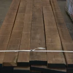 Dry American walnut edged boards 55 mm bound with strap for furniture and stairs