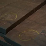 Edged American walnut board 52 mm for premium woodworking and carpentry