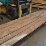 The length of 52 mm European walnut edged boards starts from 1 m.
