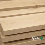 Kiln-dried hornbeam edged boards for furniture
