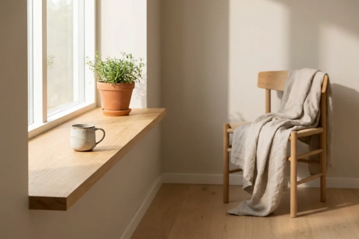 Oak Panel Windowsills and Interior Decor