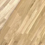 Diagonal view of the finger-jointed oak panel surface highlighting the wood pattern.