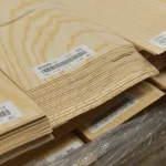 Шпон ясена білого, 2,5 мм, 0,50–0,75 м, 2 ґатунок, струганий