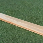 Bundle or long slats of wooden alder H-profile