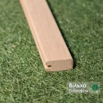 Макро текстури деревини вільхи на П-подібному профілі