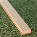 Longitudinal cut of the alder U-shaped profile at an angle