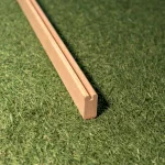 Groove in the wooden decorative grid U-shaped profile Alder