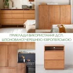 Примеры мебели из ДСП, шпонированной черешней европейской