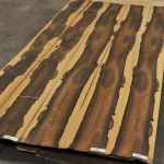 Bundle of exclusive ziricote veneer 0.6 mm in the warehouse
