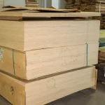Pallets of FC plywood of various thicknesses in the WoodWay Expert lumber warehouse