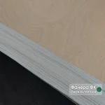 Лист фанеры ФК 4 мм B/BB размером 2440x1220 мм с маркировкой береза и тополь.