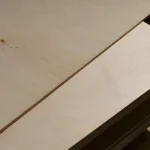 Cut of a 9 mm FK plywood sheet showing internal veneer layers.