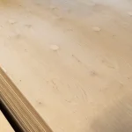FC plywood 4 mm, CP/CP, 1525x1525 mm, birch/alder, close view of the grain