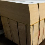 Упакована палета вологостійкої фанери ФК 4 мм на складі