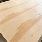 FC plywood 4 mm, CP/CP, 1525x1525 mm, birch/alder, sheet grain detail