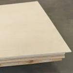 Corner of a sanded FC plywood sheet 10 mm thick