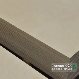 Вологостійка фанера ФСФ 12 мм сорту B/BB з берези та вільхи на складі.