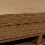 Edges of 13 mm veneered plywood showing the multi-layer structure.