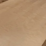 Grain pattern of birch veneer on plywood sheet