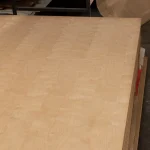 Pallet with sheets of 16 mm birch veneered plywood