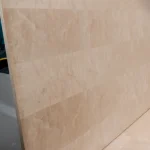 Detailed view of birch texture on 19 mm veneered plywood