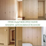 Examples of using ash veneered plywood in interior design