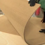 Process of bending a flexible MDF sheet manually