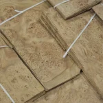 Elm burl veneer, root cuts, 0.6 mm — batch of sheets