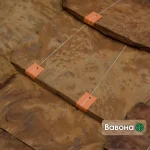 Vavona burl veneer sheets 0.6 mm in bundles with labels