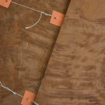 Texture of Vavona burl veneer with unique wood pattern