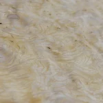 White ash burl veneer, root cuts, 0.6 mm — stack in the warehouse