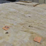 White ash burl veneer, root cuts, 0.6 mm — grain texture