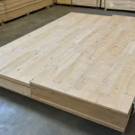 Oak wall panels, parquet knots, 19 mm, 1033x2800 — panel edge