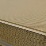 Flexible MDF boards in a pallet at the warehouse
