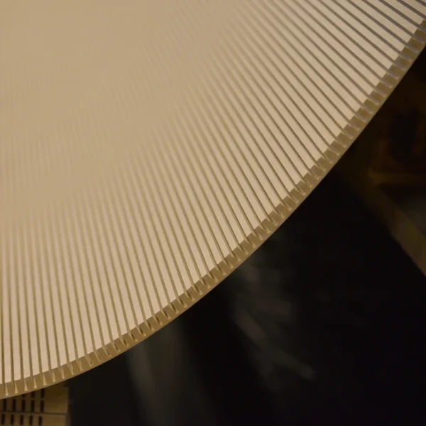 General view of flexible MDF 8 mm in an arch shape