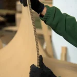 Large bending radius of a flexible MDF sheet