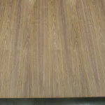 Texture of sawn American Walnut veneer on 19 mm MDF board