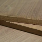 Edge and 19 mm thickness of veneered MDF board American Walnut