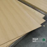 Oak veneered MDF board 17 mm grade I/II 2800x2070 mm at the warehouse