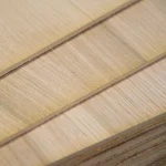 Edges of 6 mm MDF boards veneered with oak