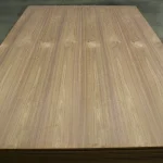 Front surface of veneered MDF board American Walnut 2800x2070 mm