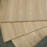 Three sheets of MDF veneered with American Walnut in the warehouse