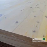 Wall panels, American pine with knots, 19 mm, 2800x1033 mm — general view of panels