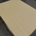 Veneered MDF board white ash 2800x2070 mm, top view