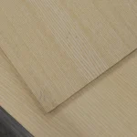 Corner of white ash veneered MDF board 19 mm